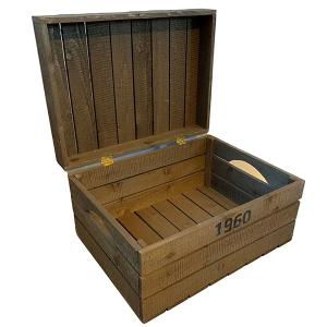 wooden box with cover